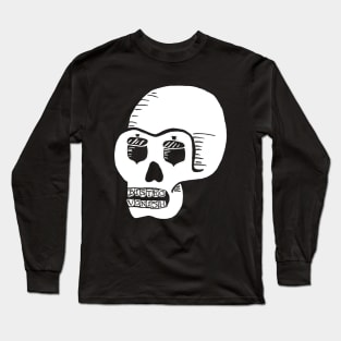 Bistro Vonish Skull - no outline Long Sleeve T-Shirt